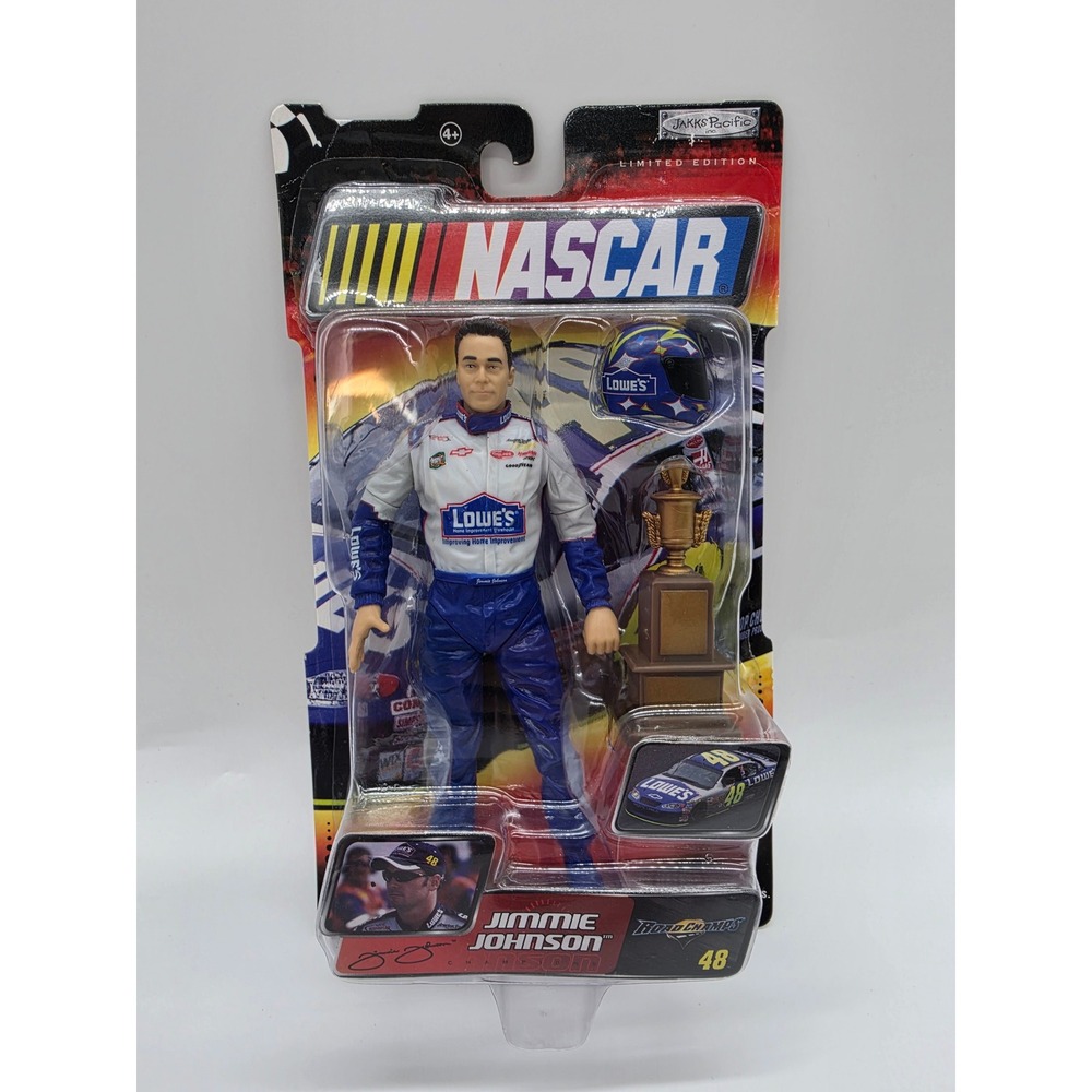 Jakks Pacific NASCAR Road Champs Jimmie Johnson 48 Action Figure Limited Edition